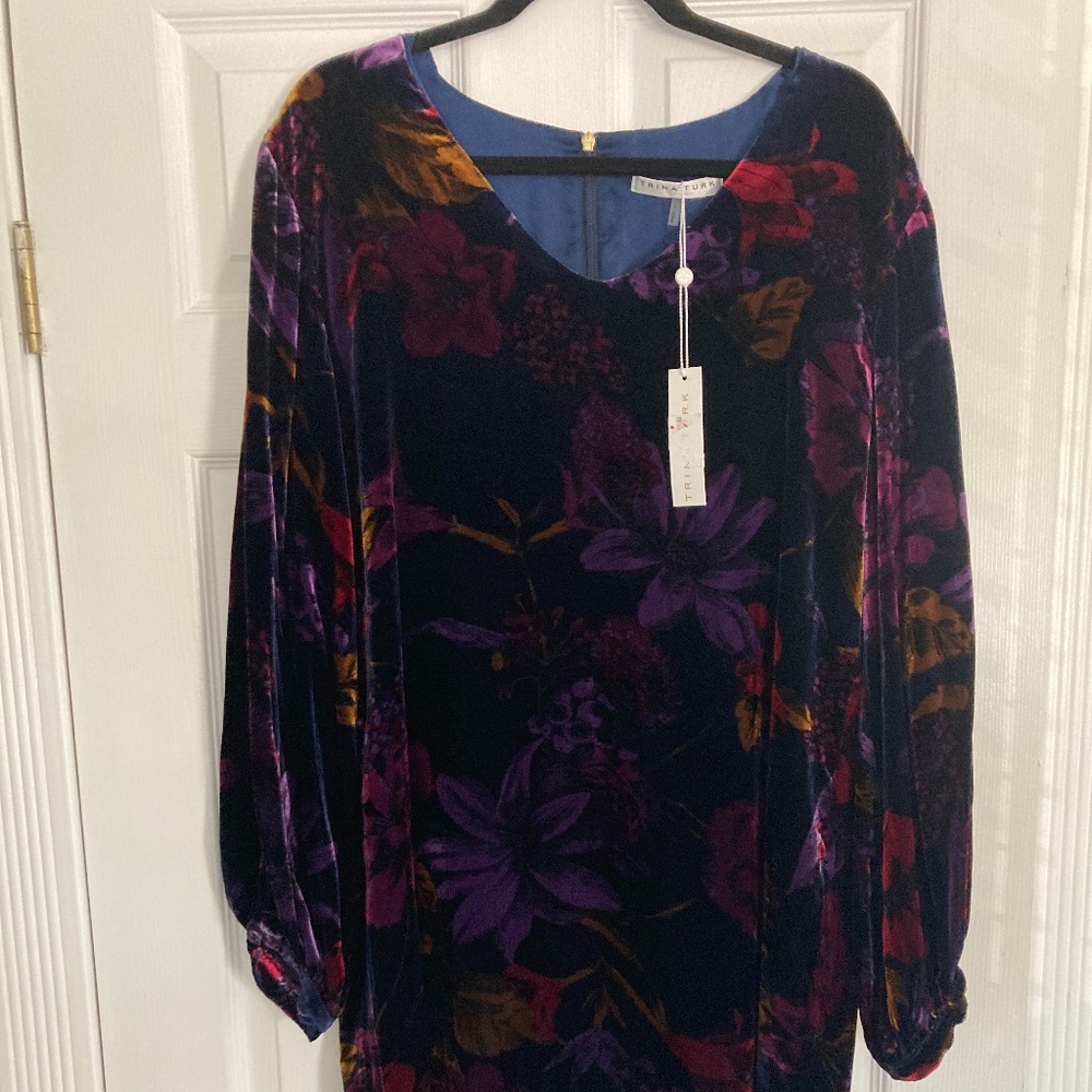 Trina Turk Crushed Velvet Mini Dress